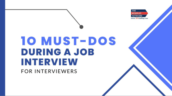 10 Must Dos During a Job Interview for Interviewers