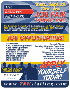 The Reserves Network to Host Job Fair at Midway Mall (Sept. 23)